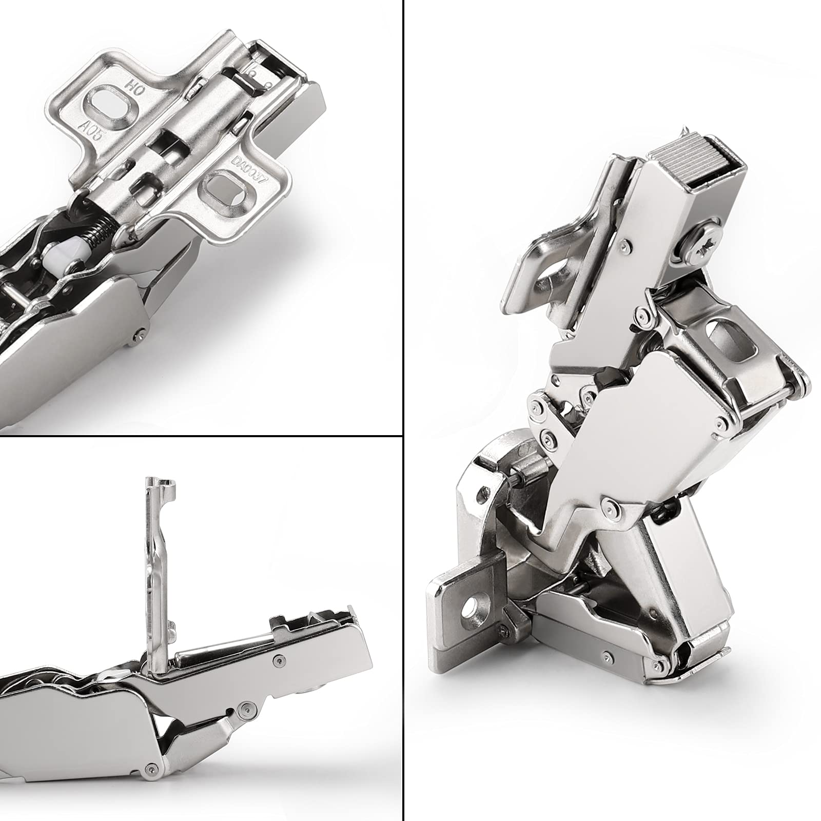 Probrico Frameless Full Overlay Soft Close 165° Concealed Cabinet Hinges - 6 Pairs (12 Hinges) for Kitchen Cabinets, Wardrobes & Furniture Installation - Smooth Quiet Closing, Durable Hardware