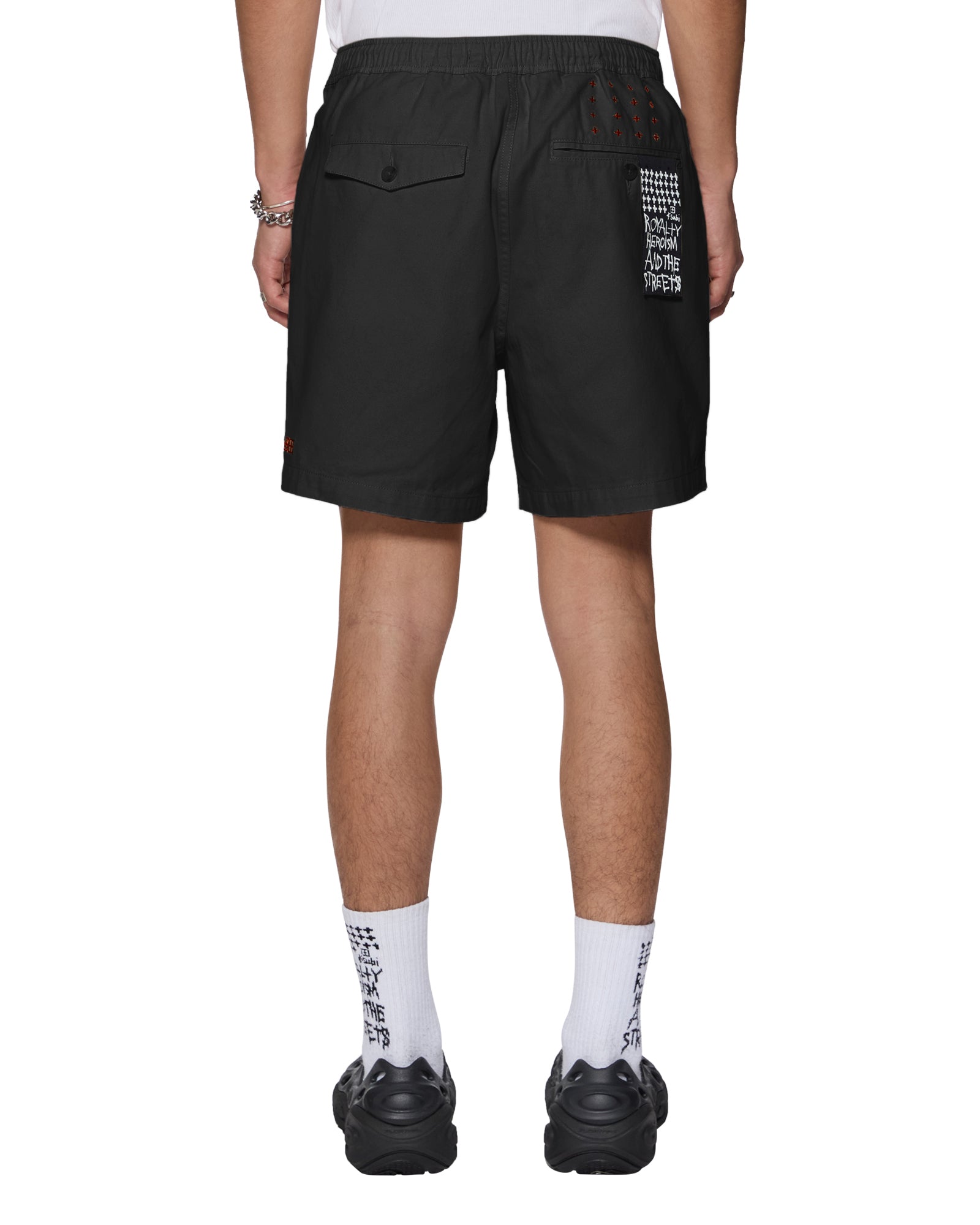 Rugger Shorts for Men - Black Athletic Shorts for Running, Gym & Casual Wear - Comfortable & Durable Workout Shorts