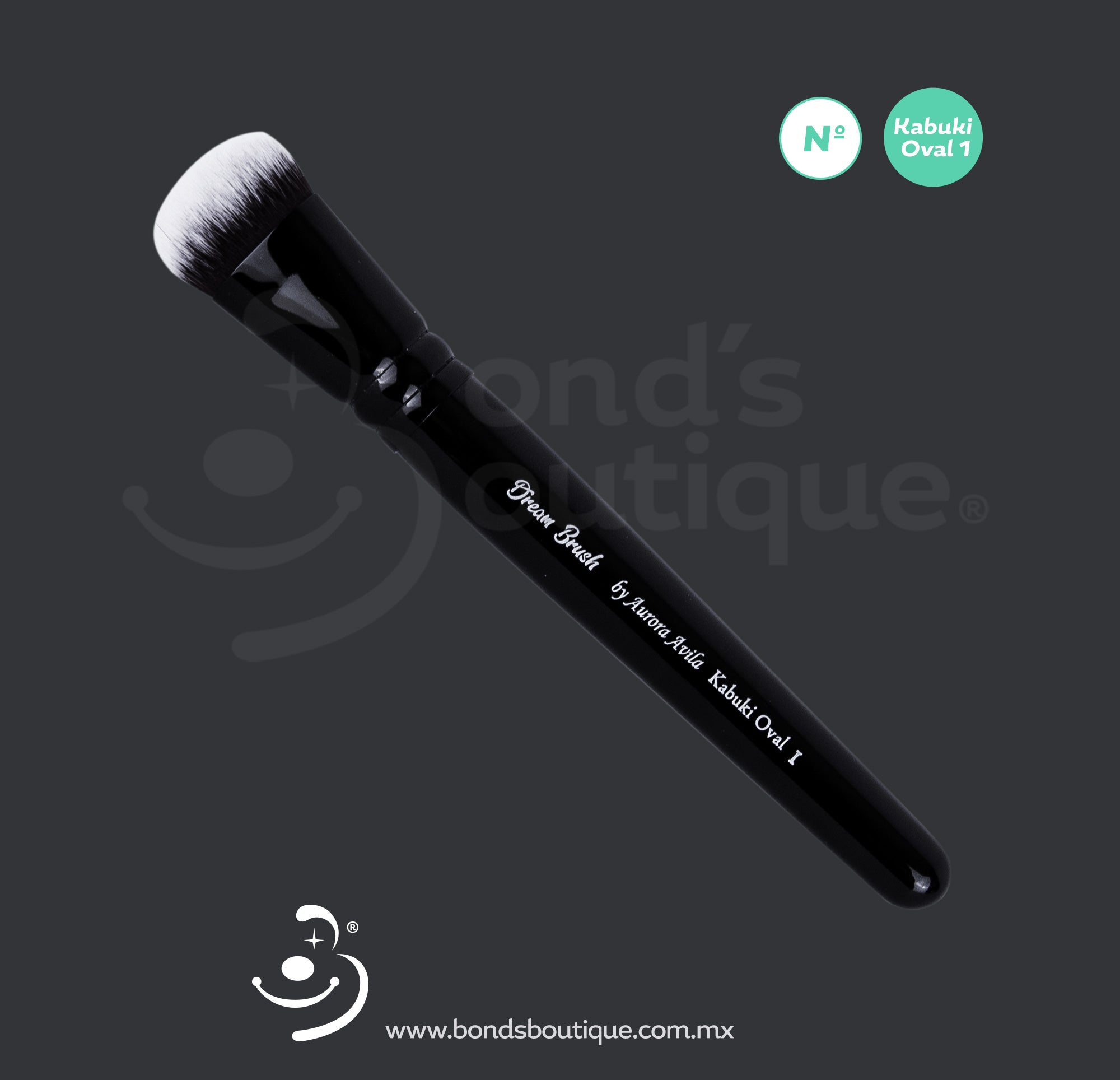 Premium Kabuki Oval Makeup Brush - Soft Synthetic Bristles for Flawless Foundation & Powder Application | Perfect for Professional Makeup Artists & Everyday Beauty Routine