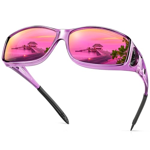 A26 Transparent Purple Frame/Purple Mirrored Lens