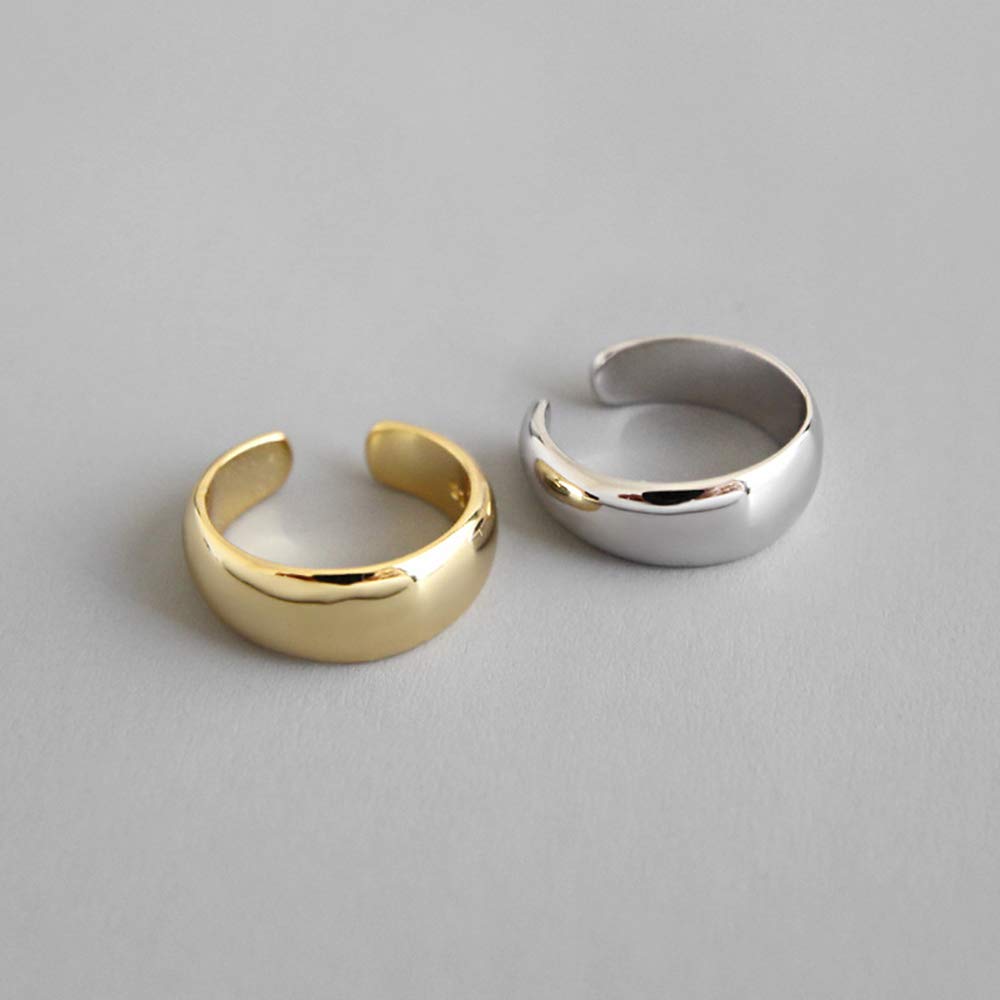 Minimalist Sterling Silver Clip-On Ear Cuffs - Hypoallergenic Non-Piercing Cartilage Wrap Hoop Earrings for Women | Perfect for Everyday Wear, Parties & Special Occasions