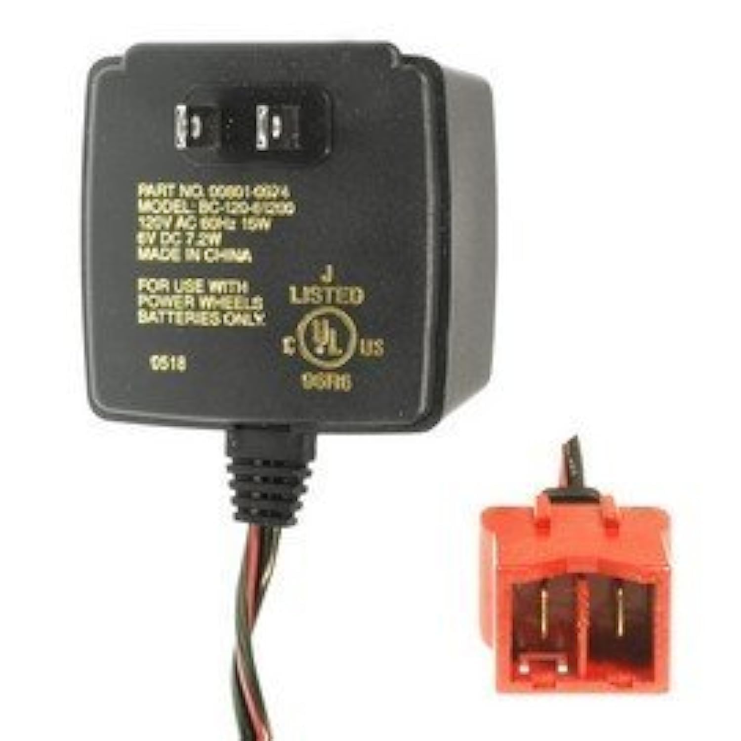 6 Volt Power Wheels Battery Charger with Type A Connector - Fast Charging for Kids Ride-On Cars, Electric Vehicles & Toys - Perfect for Home, Playground & Outdoor Use