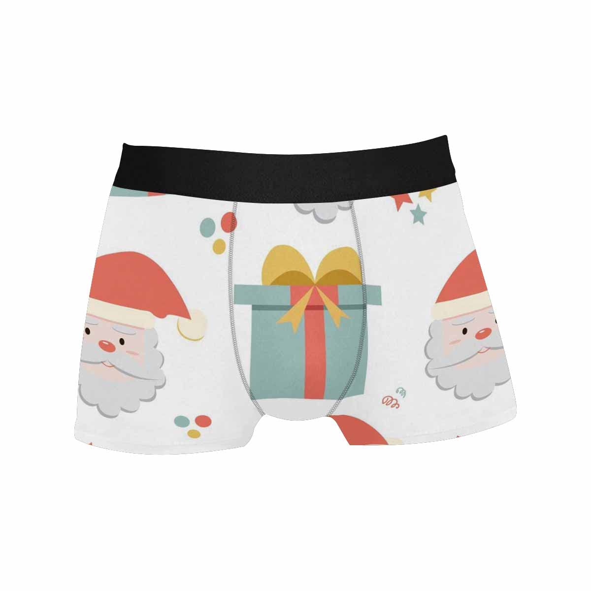 InterestPrint Men's Classic Fit Boxer Briefs - Comfortable & Breathable Underwear with Chalkboard Doodle Design - Perfect for Everyday Wear, Gym & Sleep