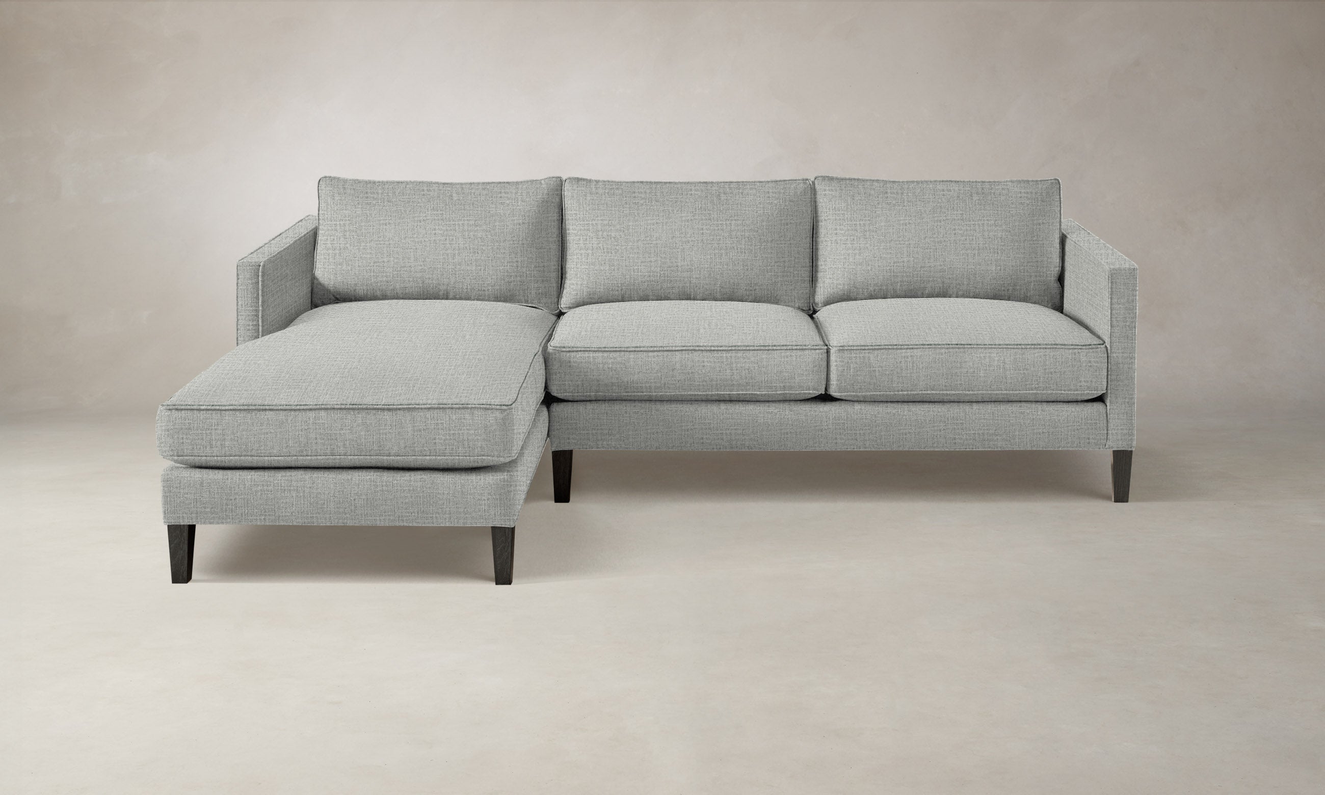 Premium Crosby Sectional Sofa - Performance Woven Chenille Fabric, Water-Resistant & Durable - Perfect for Living Room, Family Room or Home Theater