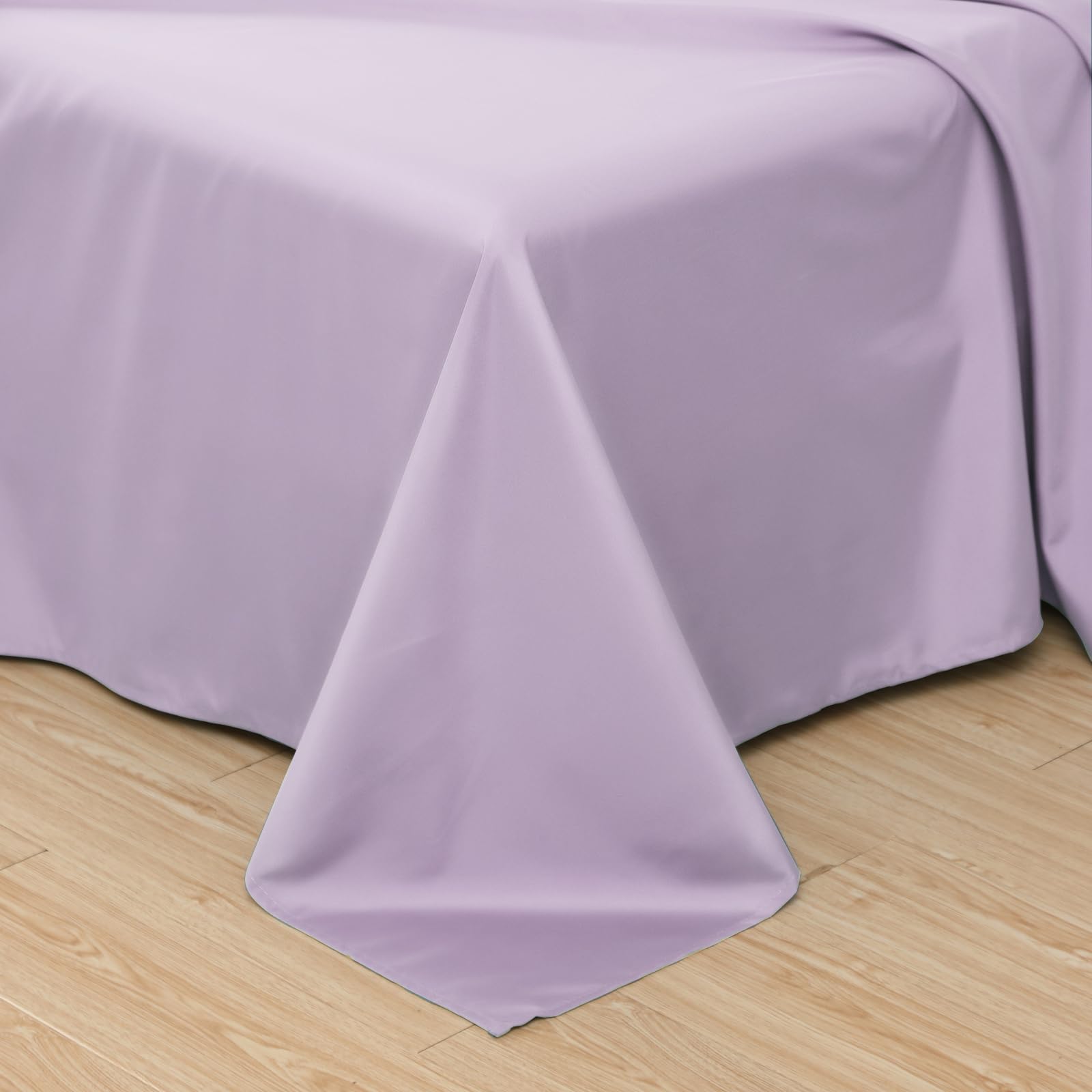 Luxury Lavender Twin Flat Sheets - Ultra Soft, Breathable & Durable Silky Touch Bedding Set - Perfect for Cozy Nights, Guest Rooms & Spa-Like Bedroom Retreats
