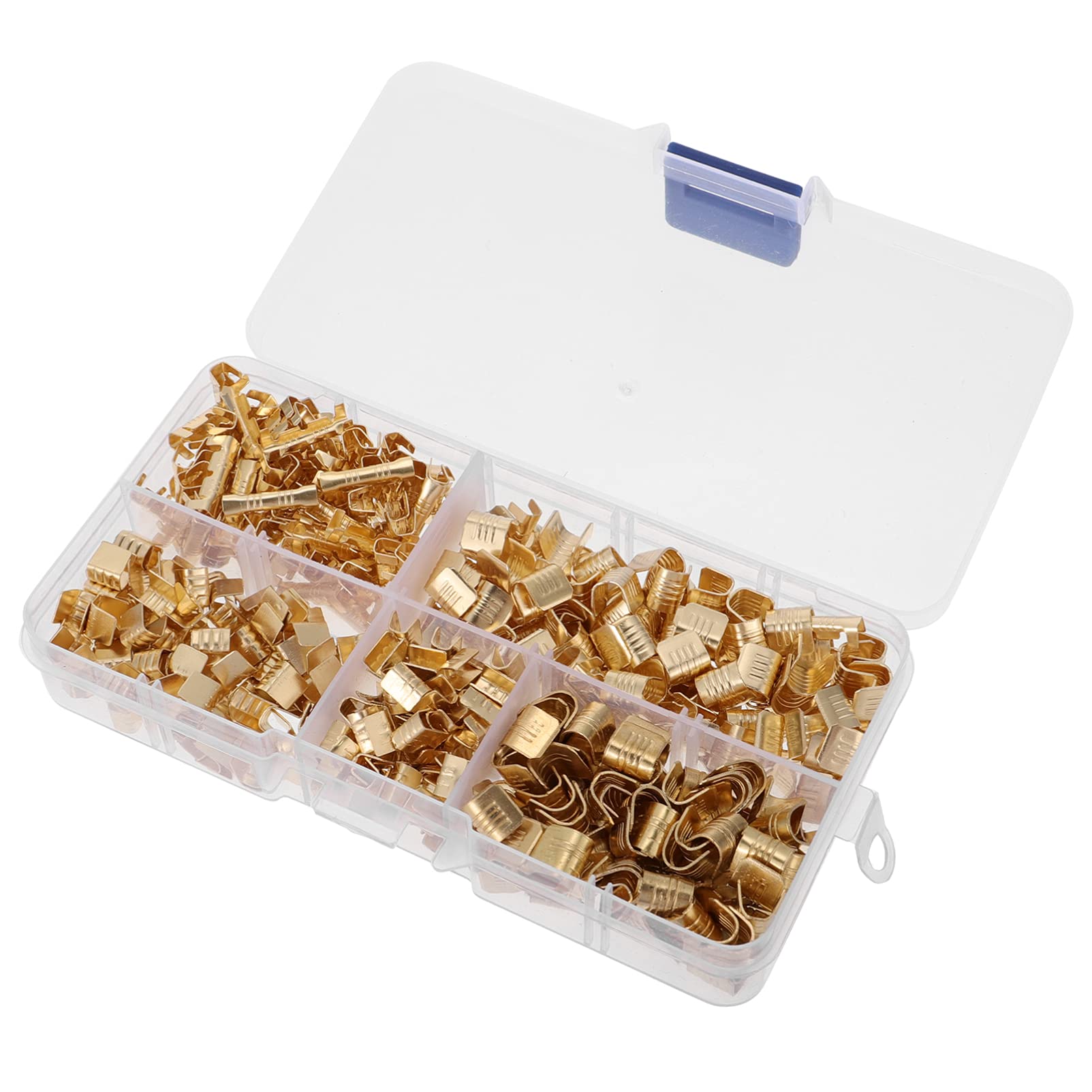 500pcs U-Shaped Copper Wire Terminals - Electrical Connectors Kit for DIY, Auto, and Home Wiring Projects | High Conductivity, Durable, and Secure Connection