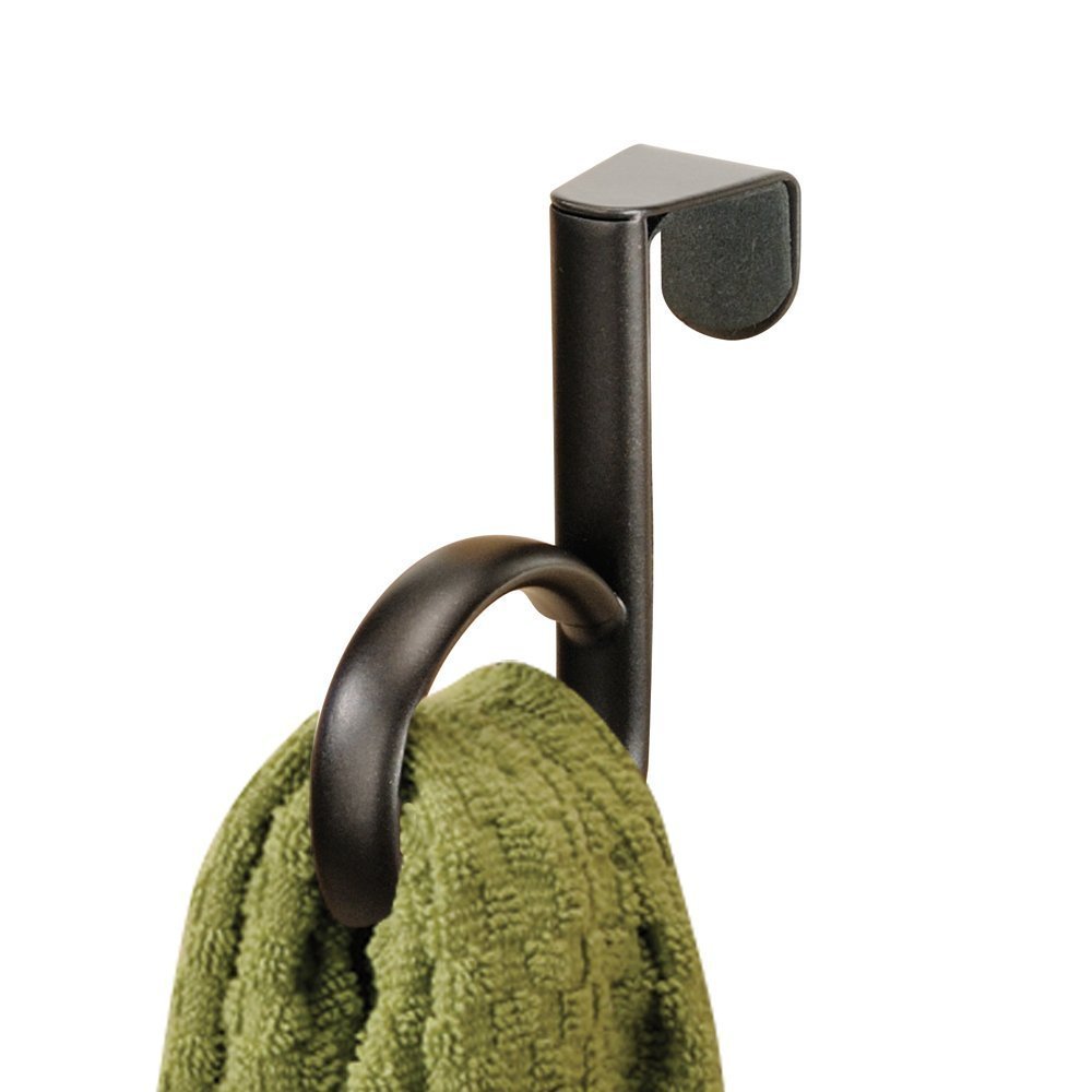 iDesign Steel Over-the-Cabinet Towel Holder - Bronze Axis Collection (3.2