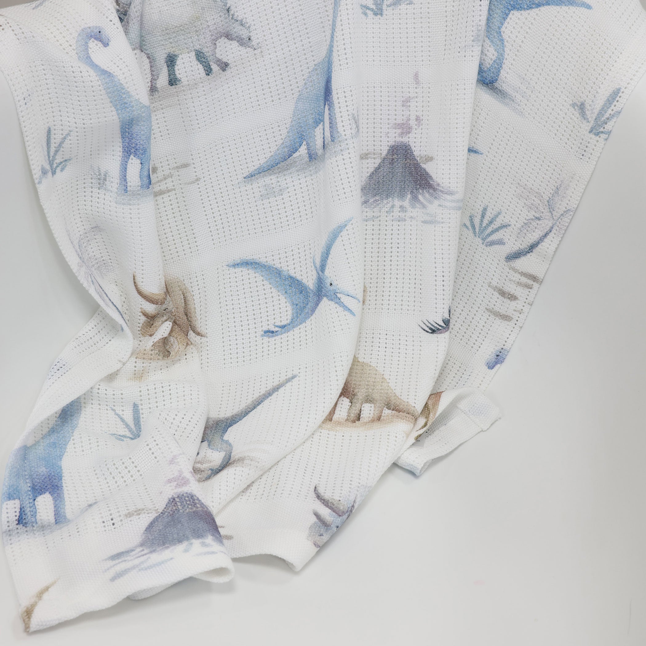 Jurassic Bamboo Cellular Blanket - Soft & Breathable Baby Swaddle Blanket for Newborns & Toddlers - Perfect for Nursery, Stroller & Travel