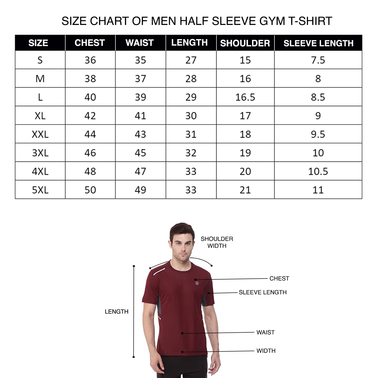 CHKOKKO Men's Solid Color Raglan Sleeve Regular Fit Gym T-Shirt - Workout, Training & Casual Wear for Men