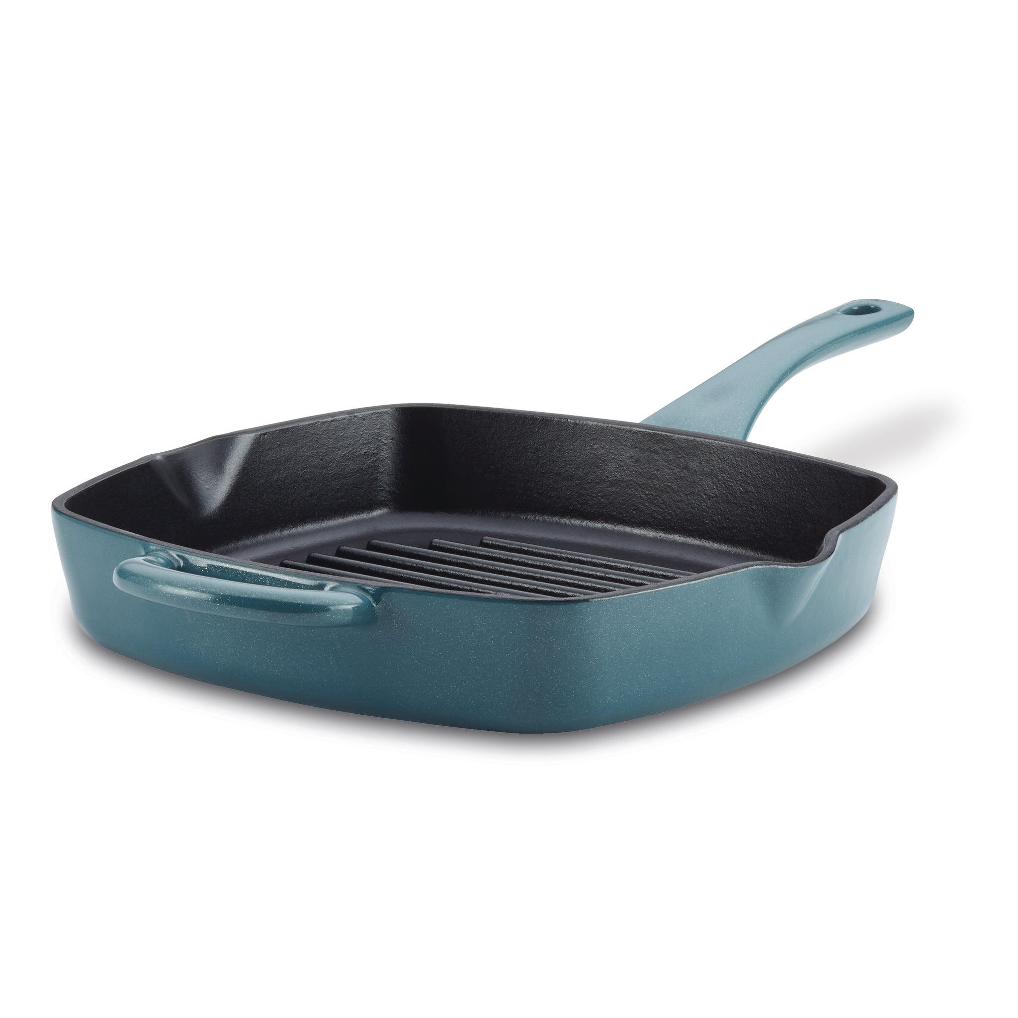10 Inch Cast Iron Grill Pan - Pre-Seasoned, Heavy Duty Skillet for Stovetop, Oven & Camping - Perfect for Grilling Steaks, Burgers & Vegetables