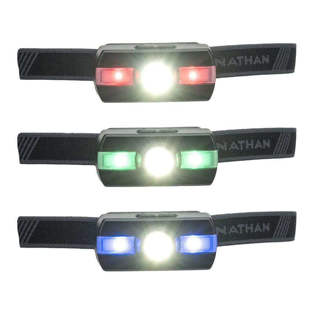 Nathan Neutron Fire Runners' Headlamp - Ultra Bright LED Headlight for Running, Hiking & Camping | Rechargeable Waterproof Head Torch for Outdoor Adventures & Night Jogging