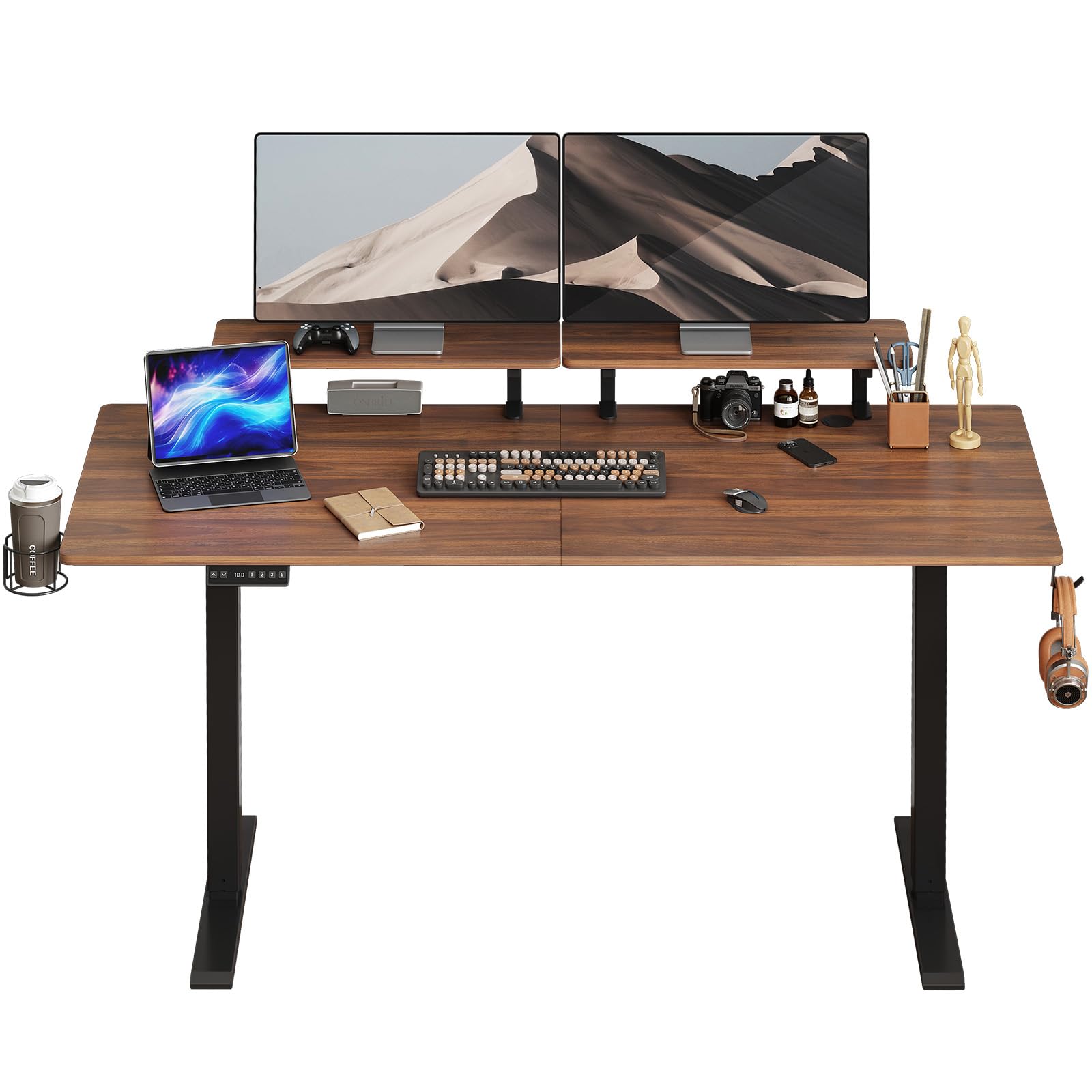 Electric Standing Desk 71 x 24 Inches - Adjustable Height (28-46