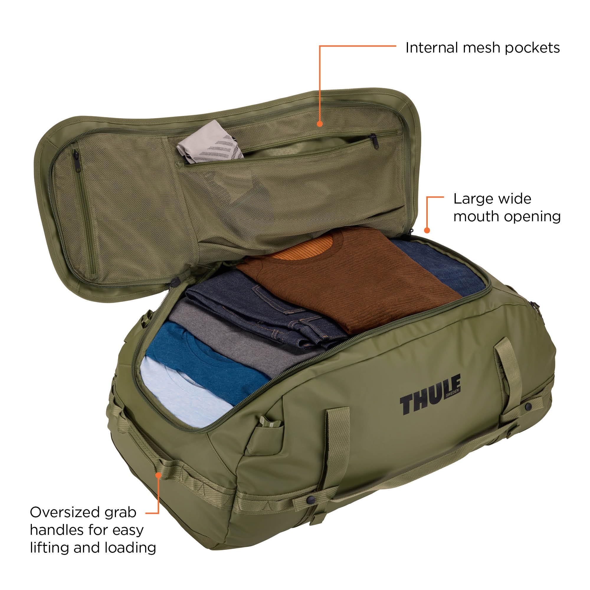 Thule Chasm Duffel Bag - Waterproof Travel Duffel Bag for Outdoor Adventures, Camping & Gym - Durable Carry-On Luggage with Shoulder Strap (Perfect for Hiking, Beach Trips & Sports Gear)