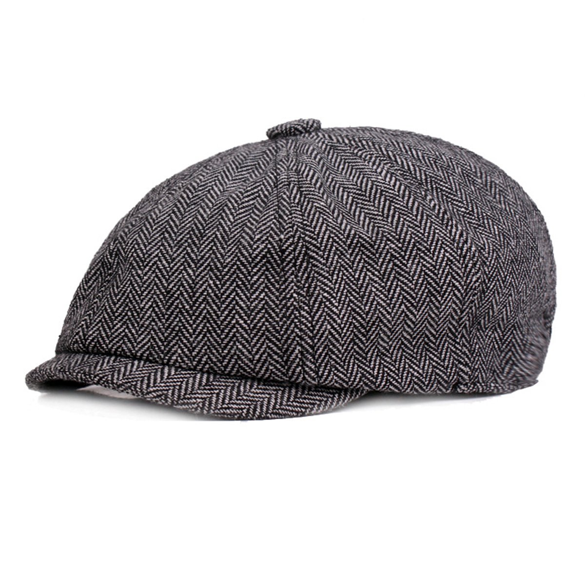 Men's Tweed Ivy Newsboy Cabbie Gatsby Golf Beret Painter Hat - Vintage Style Wool Cap for Gentlemen - Perfect for Golf, Painting, and Casual Wear