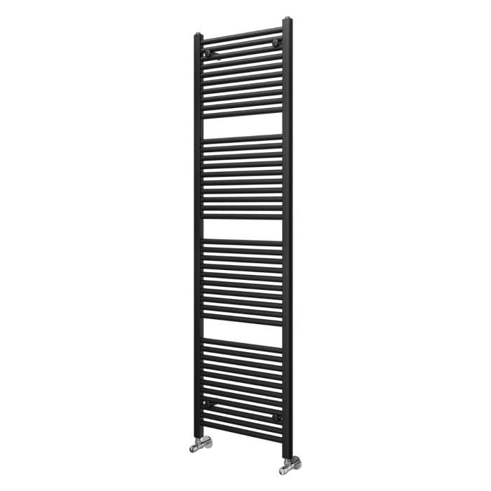 Premium Matt Black Heated Towel Rail - 1800x600mm Bathroom Towel Warmer for Luxurious Warm Towels - Perfect for Spas, Hotels & Modern Home Bathrooms
