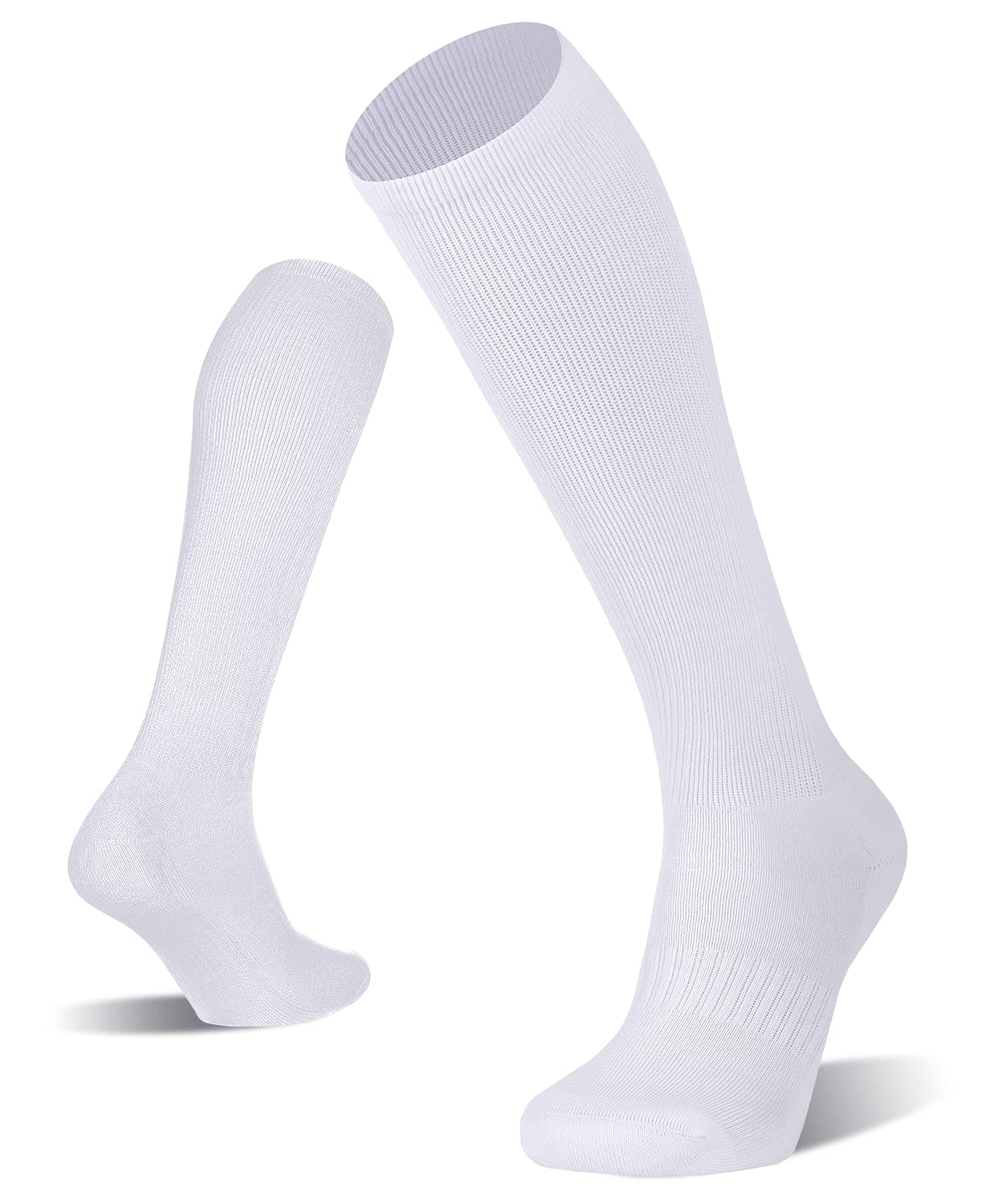 FITRELL 2/3 Pack Baseball Soccer Softball Socks for Kids Youth Men & Women - Over-the-Calf Knee High Athletic Socks (Multiple Colors) - Perfect for Sports, Training & Casual Wear