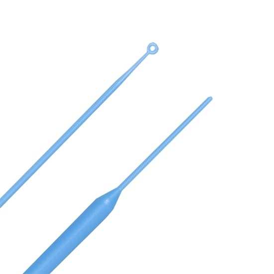 Argos L0001 Blue High Impact Polystyrene Sterile Disposable Inoculating Loops - 1μl Capacity (Pack of 1000) | Lab-Grade Bacterial Culture Tools for Microbiology Research & Clinical Testing