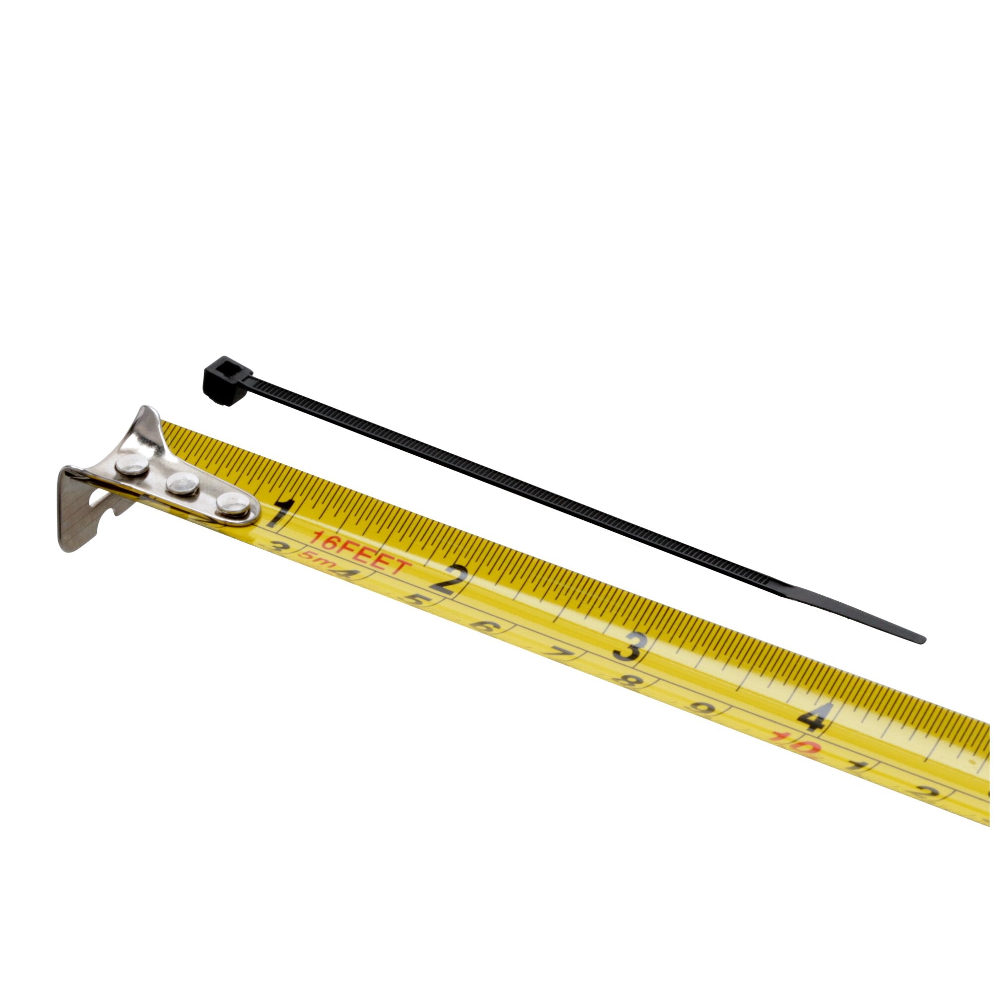 3M CT4BK18 Black Nylon Cable Ties - 4 Inch, 18 Lbs Tensile Strength - Perfect for Home, Office & Industrial Wire Management