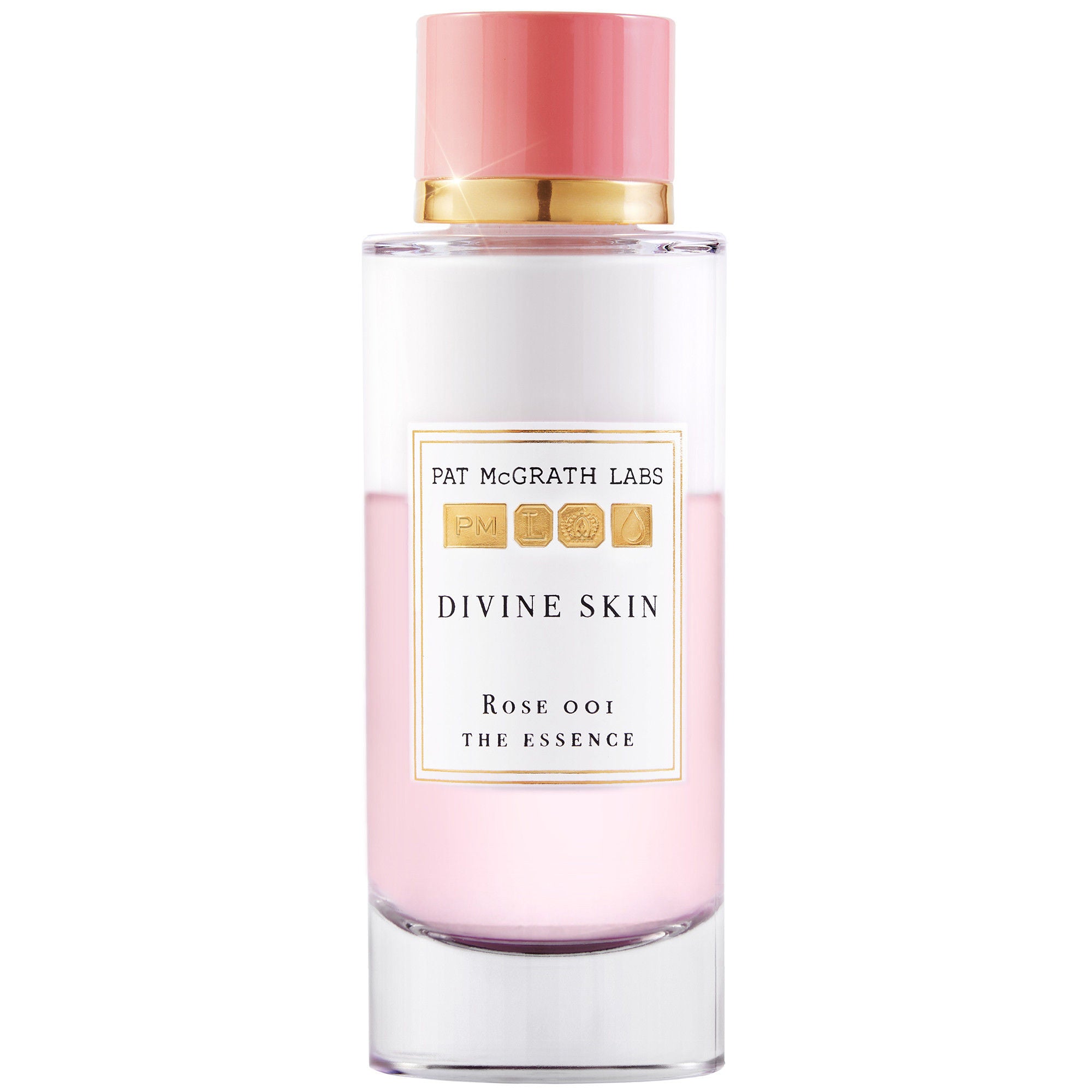Divine Skin Rose 001 The Essence - Hydrating Facial Serum with Rose Extract for Glowing Skin | Perfect for Daily Skincare Routine & Nighttime Moisturizing