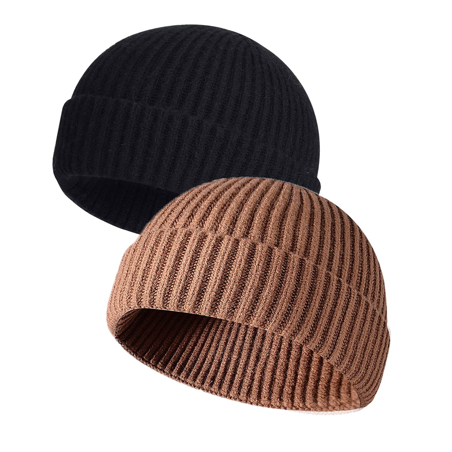 MAIAGO Fisherman Beanie for Men & Women - Soft Knit Cuff Beanie Cap, Warm Winter Hat for Cold Weather - Perfect for Skiing, Snowboarding & Outdoor Activities