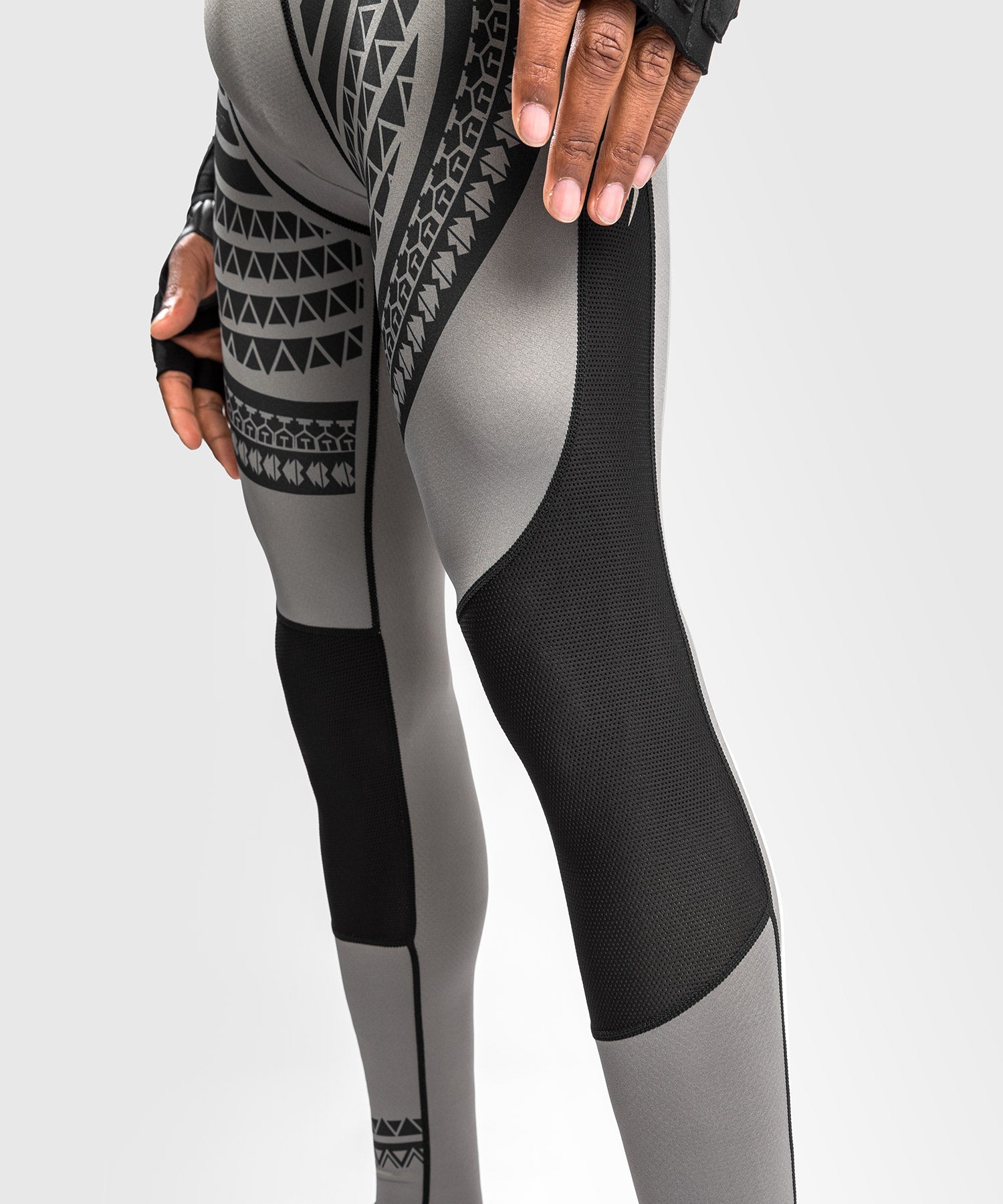 Venum Nakahi Spats - Premium Compression Pants for MMA, BJJ & Training - Grey - Enhance Performance & Comfort for Fighters & Athletes