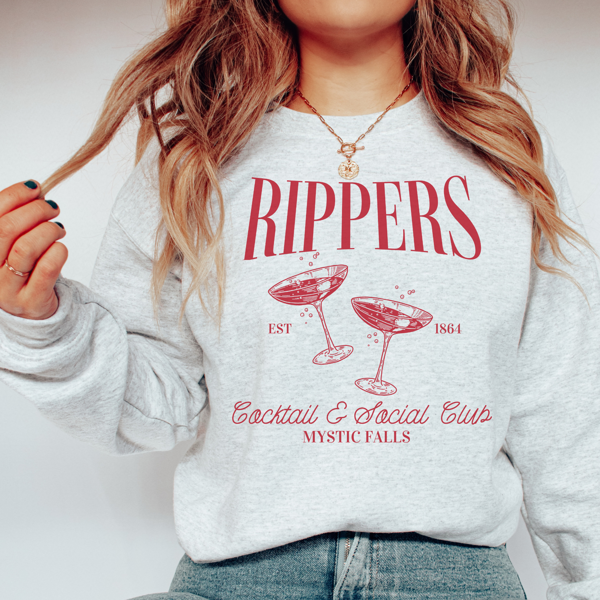 Rippers Cocktail Club T-Shirt & Crewneck Sweatshirt - Stylish Casual Wear for Men & Women - Perfect for Parties, Nightlife & Street Fashion
