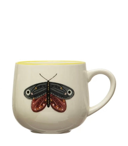 Premium Insect Stoneware Mug Set - Durable Ceramic Coffee Cups for Home, Office & Outdoor Use - Perfect for Tea, Coffee & Hot Beverages