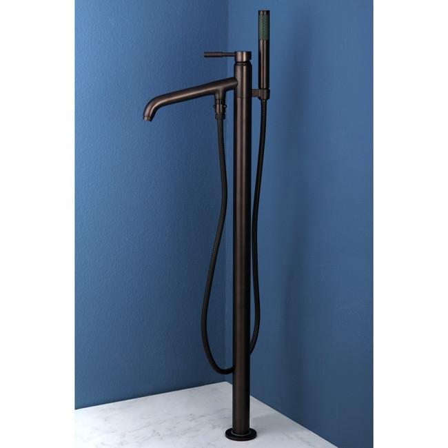 Concord Oil Rubbed Bronze Roman Tub Faucet with Hand Shower KS8135DL - Freestanding Bathtub Filler for Luxury Bathroom & Spa Experience