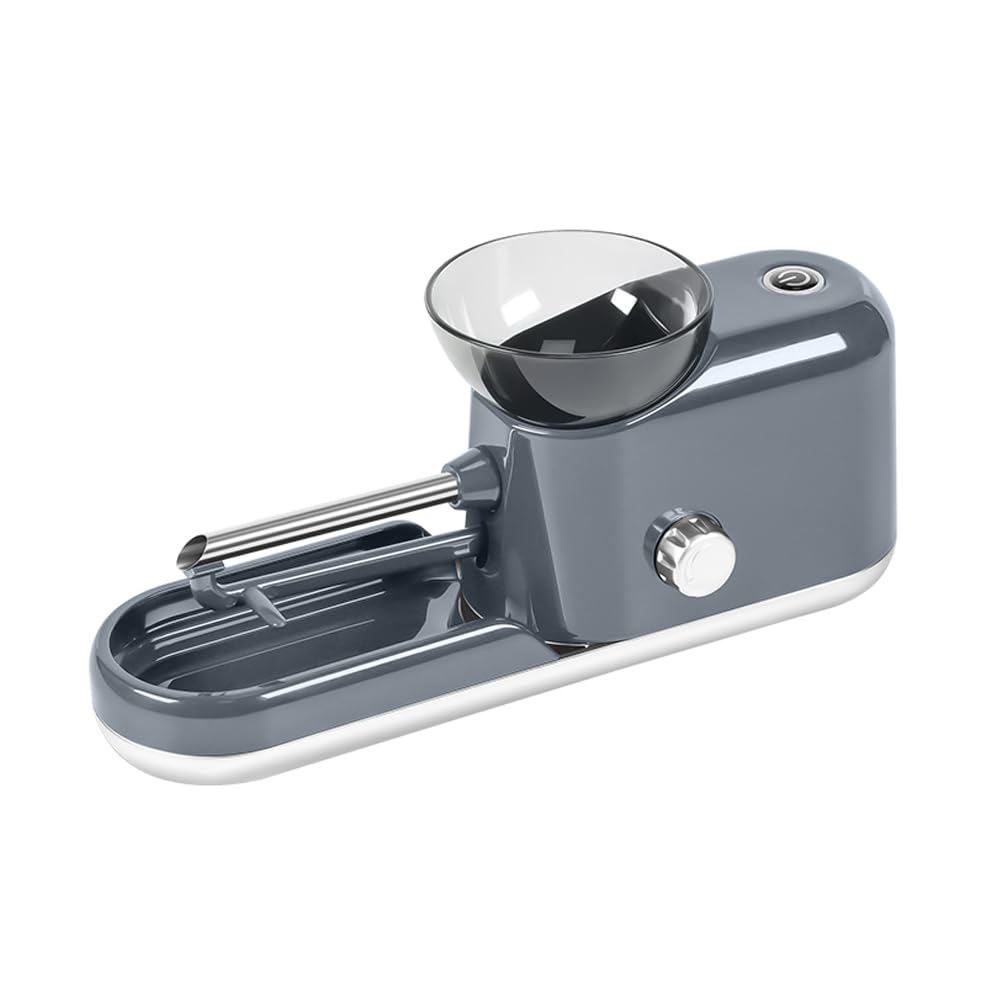 Electric Cigarette Rolling Machine - Automatic Tobacco Injector for Regular & King Size 8mm Tubes | Portable Roller Maker (Grey) | Perfect for Home Use, Travel & DIY Cigarette Making