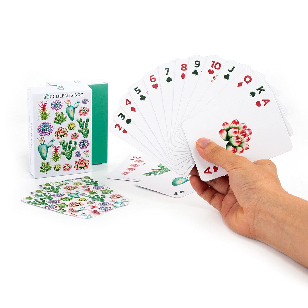 Succulent Themed Playing Cards - Unique Gift for Plant Lovers | Perfect for Game Nights, Housewarming Gifts & Succulent Enthusiasts