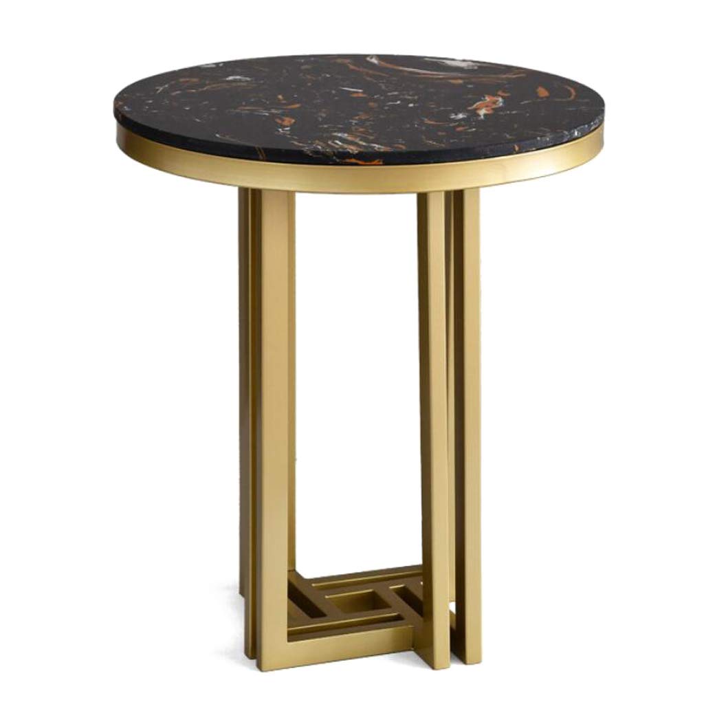 Luxury Round Coffee Table with High-Grade Marble Top - 20
