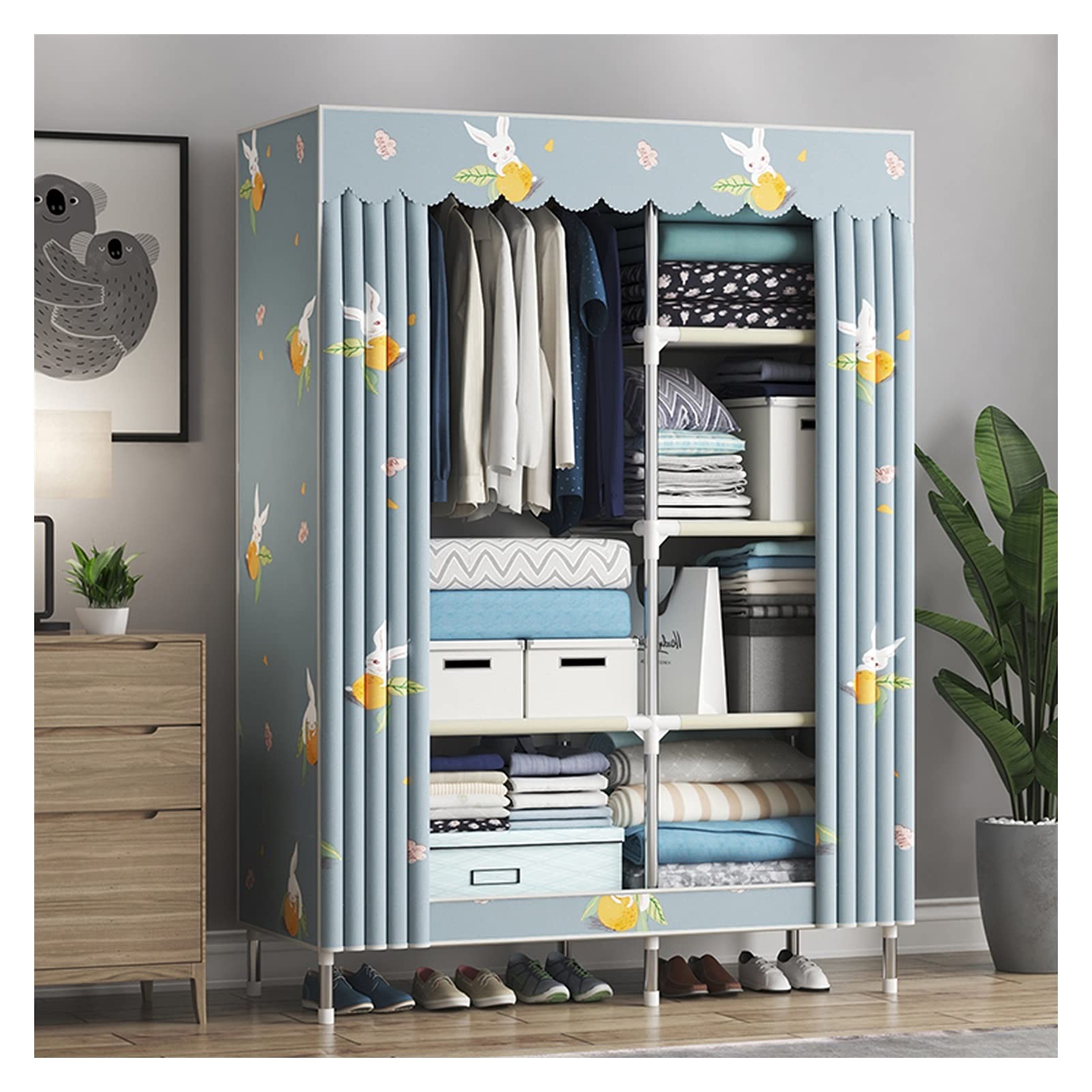 Portable Wardrobe Closet Organizer - 41.3