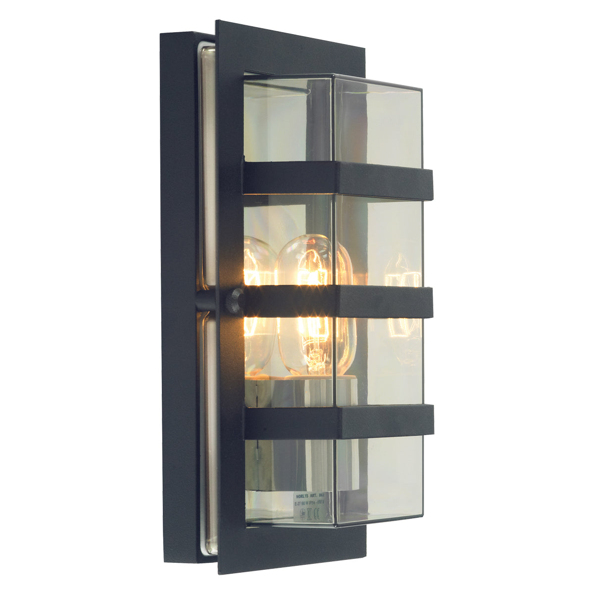 Boden 1-Light Wall Sconce in Black with Clear/Opal Glass - Perfect for Bedroom, Hallway, and Living Room Lighting