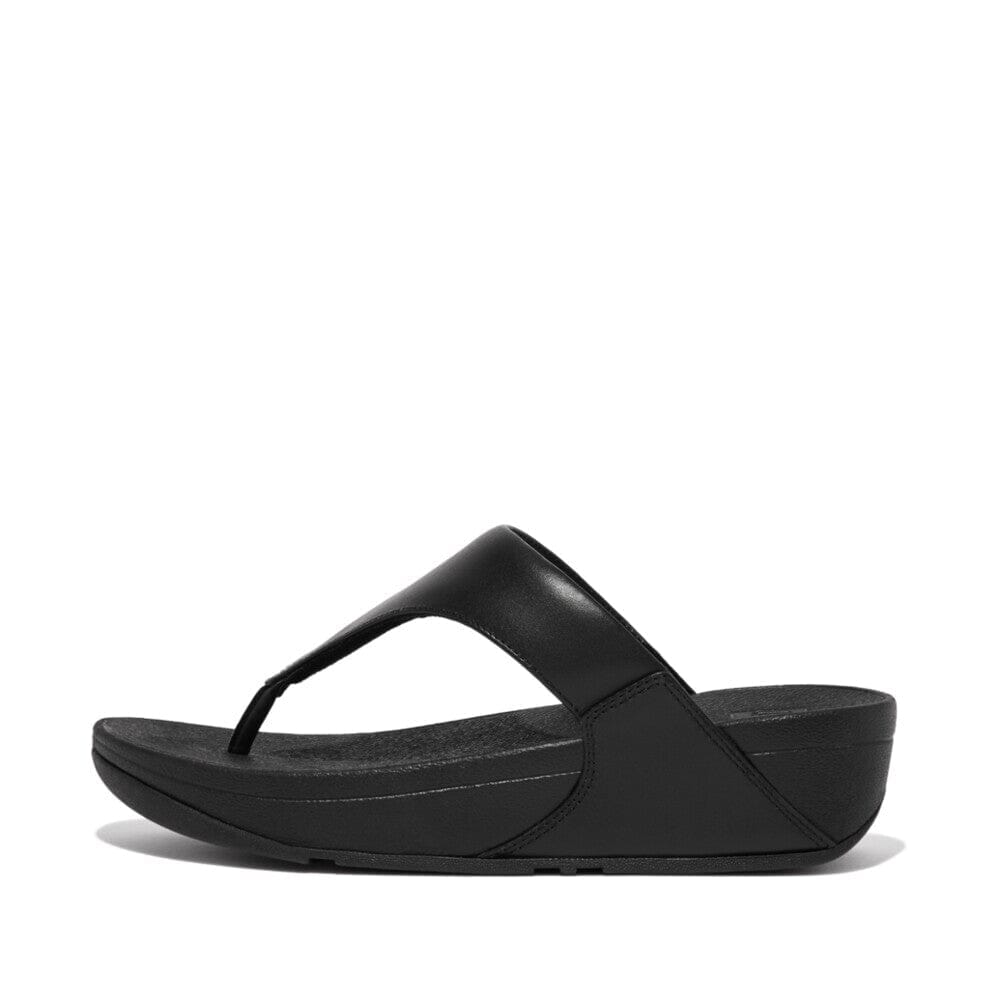FITFLOP LULU Leather Toe Post Sandals for Women - Comfortable Flip Flops with Arch Support - Perfect for Beach, Pool, and Summer Walking