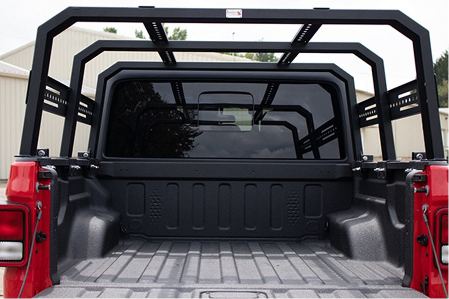 Jeep Gladiator JT Fishbone Offroad Full Tackle Bed Rack - Heavy Duty Truck Bed Rack for Overlanding & Fishing Gear Storage - Perfect for Offroad Adventures & Outdoor Enthusiasts