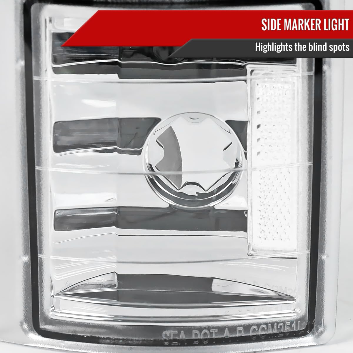 94-99 GMC C10 C/K Sierra Yukon Replacement Clear Headlights & Bumper Corner Lamps Pair - Perfect for Night Driving & Off-Road Adventures