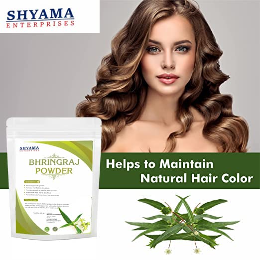 Bhringraj Powder 100g - Natural Hair Growth & Conditioning Treatment for Stronger Hair, Scalp Health & Skin Care | Boosts Immunity | Ayurvedic Herbal Supplement for Men & Women | Perfect for DIY Hair Masks & Wellness Drinks