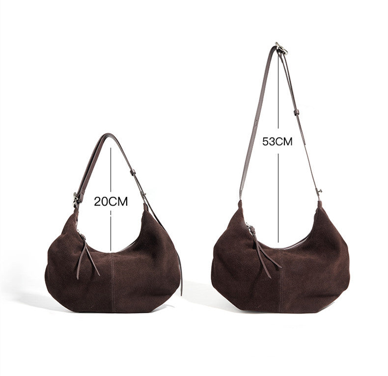 Stylish Half Moon Shoulder Bag for Women - Trendy Crossbody Purse with Adjustable Strap, Perfect for Daily Use, Work, Travel and Date Night