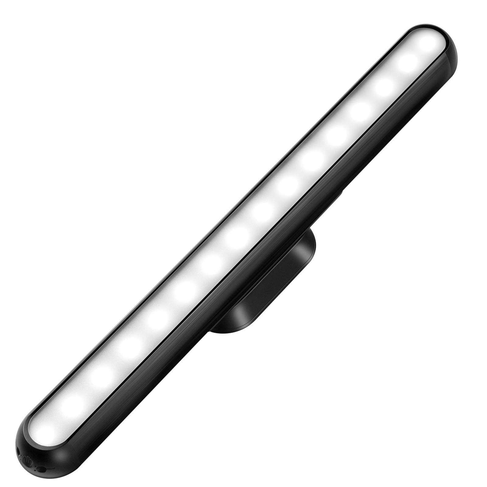 Dimmable Magnetic LED Reading Light - Rechargeable Stick-On Wall Lamp for Bunk Beds, Under Cabinet, Closet & Vanity Mirror | Portable Touch Control Wireless Lighting for Kitchen, Makeup Bar & RV Use