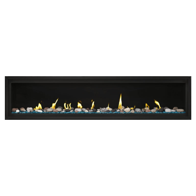 Napoleon Luxuria 74 Linear Direct Vent Gas Fireplace - LVX74NX | Modern Home Heating Solution for Living Rooms & Patios