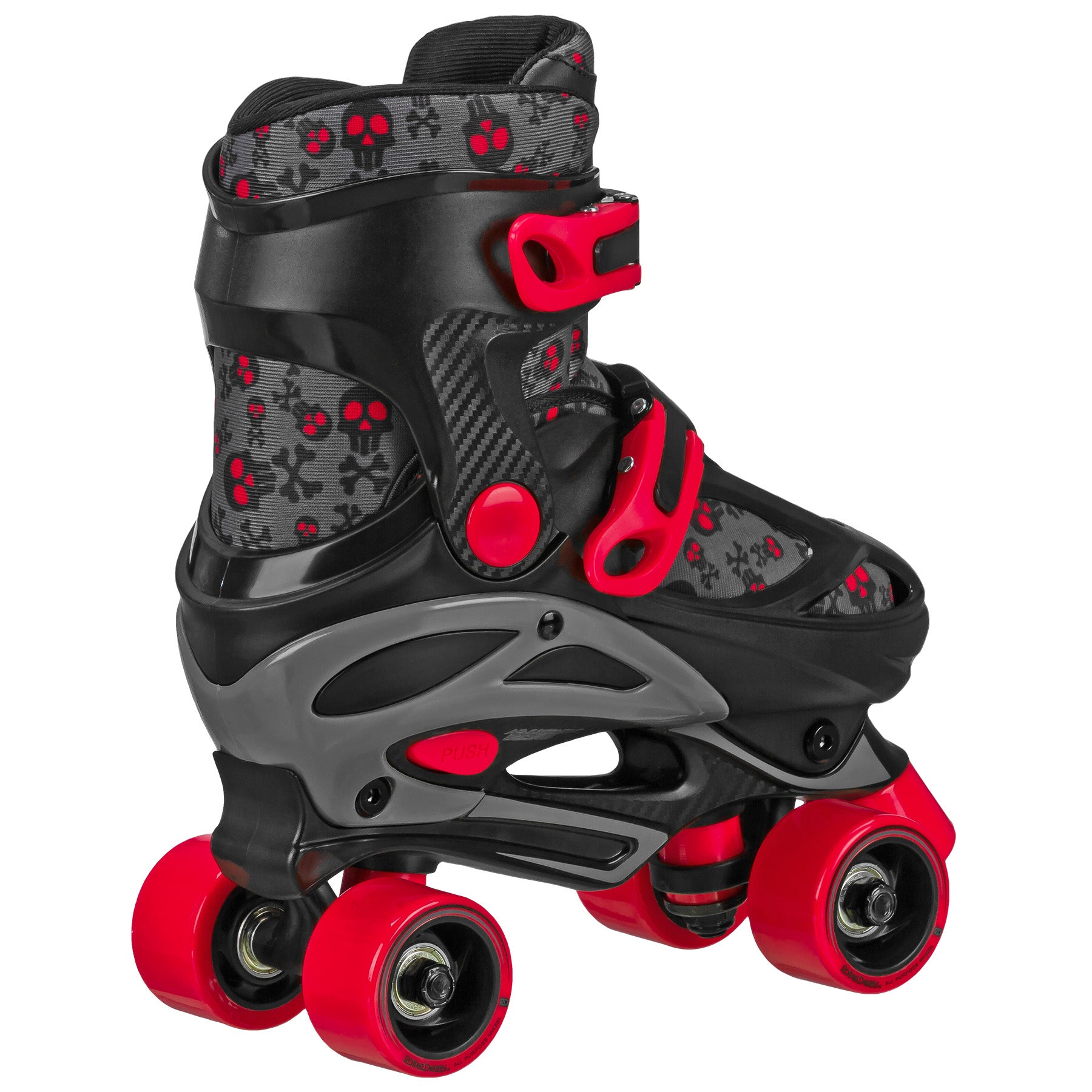 Roller Derby Adjustable 2-in-1 Quad & Inline Skates for Boys - Perfect for Outdoor Sports, Skate Parks & Family Fun
