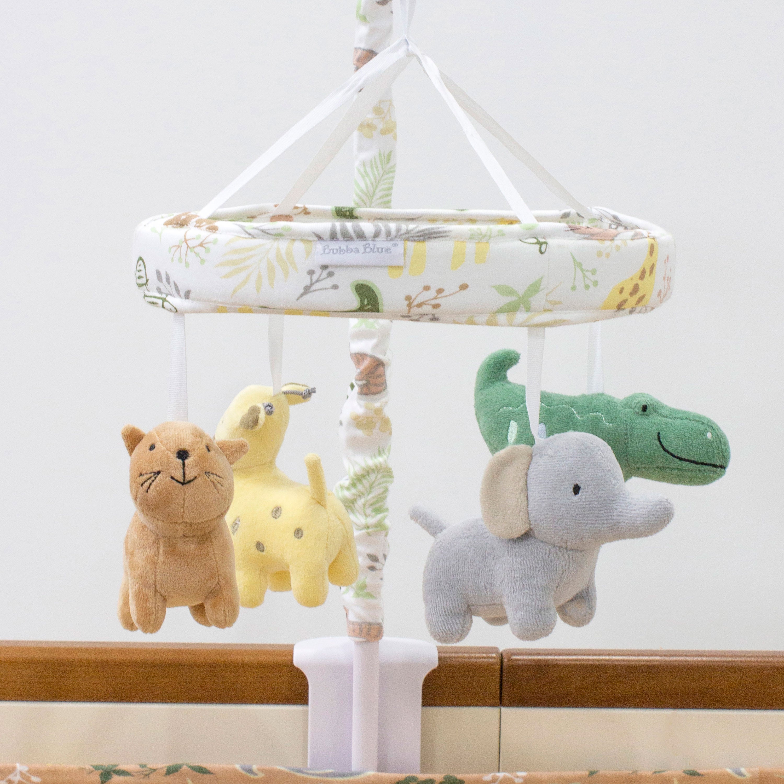 Jungle Bamboo Musical Mobile - Buy One Get One Free - Perfect for Baby Nurseries & Soothing Lullabies