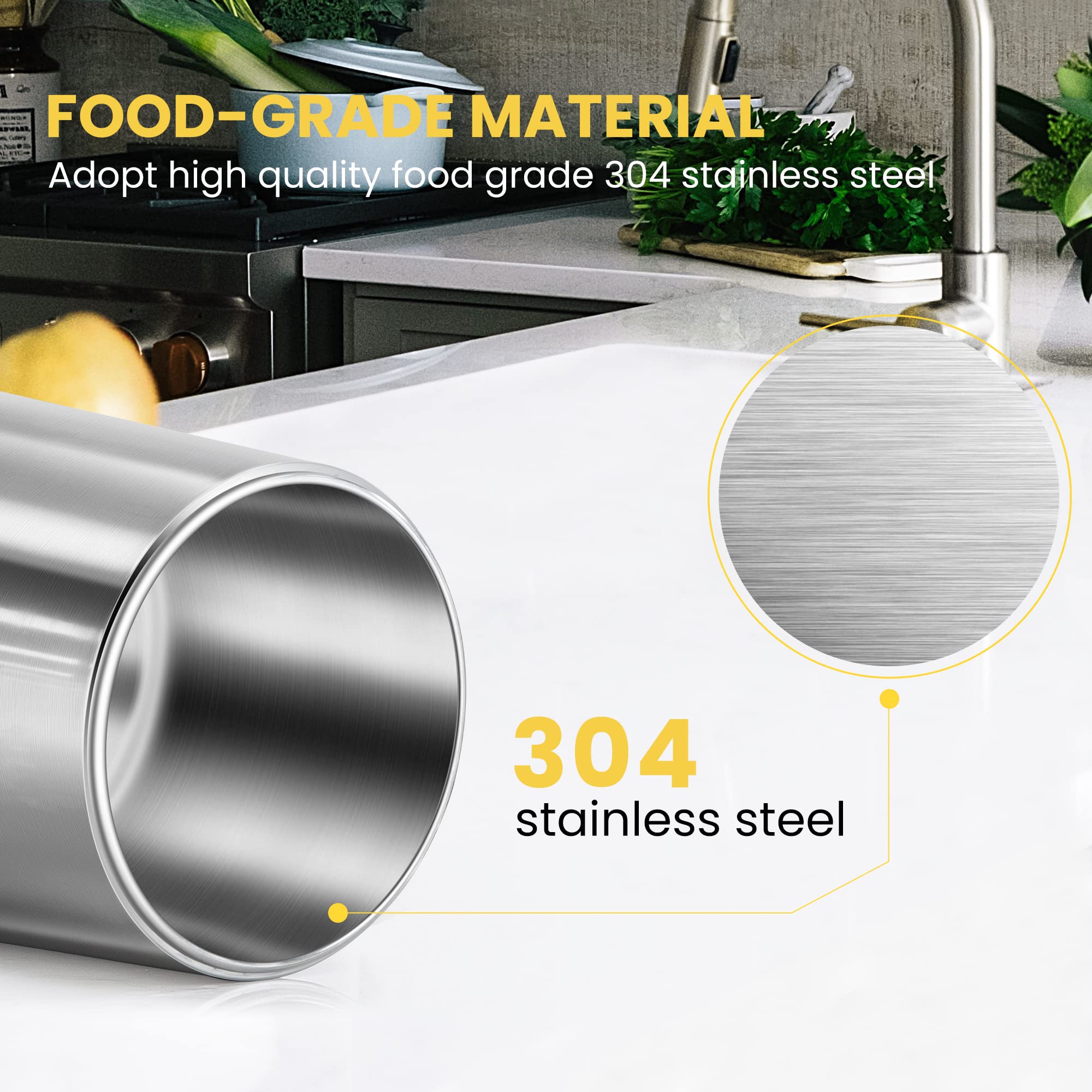 VIVOHOME 1.1 Gallon/4L Countertop Water Distiller - 304 Stainless Steel Water Purification System with Smart Switch for Home & Office Use - Perfect for Drinking, Cooking, Baby Formula, and Humidifiers