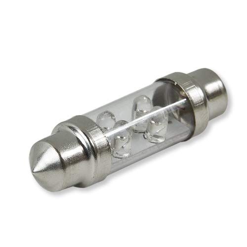 Auto Dynasty 11mm X 39mm 4-LED Green Festoon Light Bulb - Interior Dome Light Replacement for Cars, Trucks, SUVs, Boats & RVs