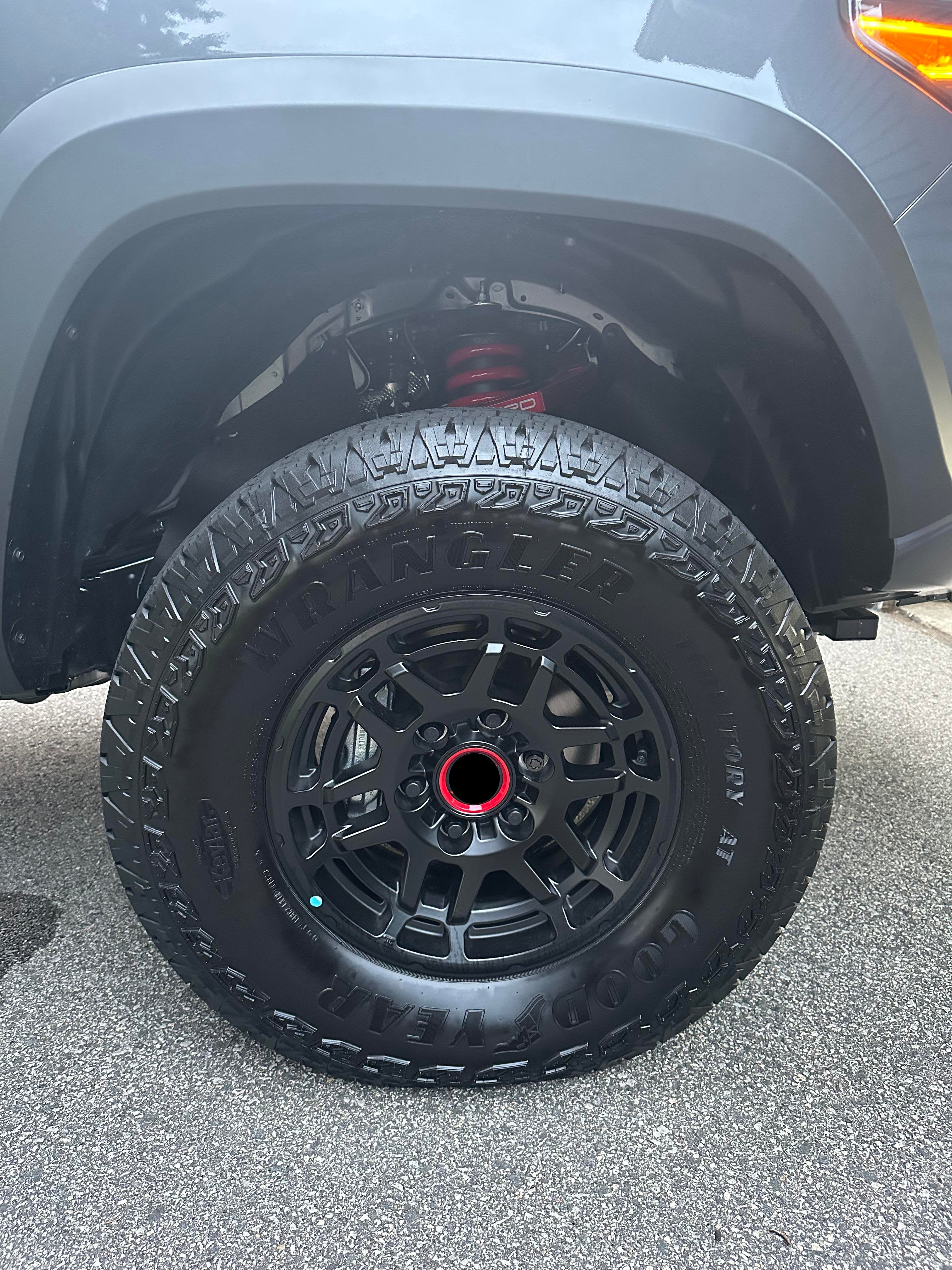 2023 Black Pro Style 16x8 Wheels Rims for Toyota Tacoma 4Runner FJ Cruiser - Off-Road & Street Performance Alloy Wheels - Perfect for Trail Adventures & Daily Driving