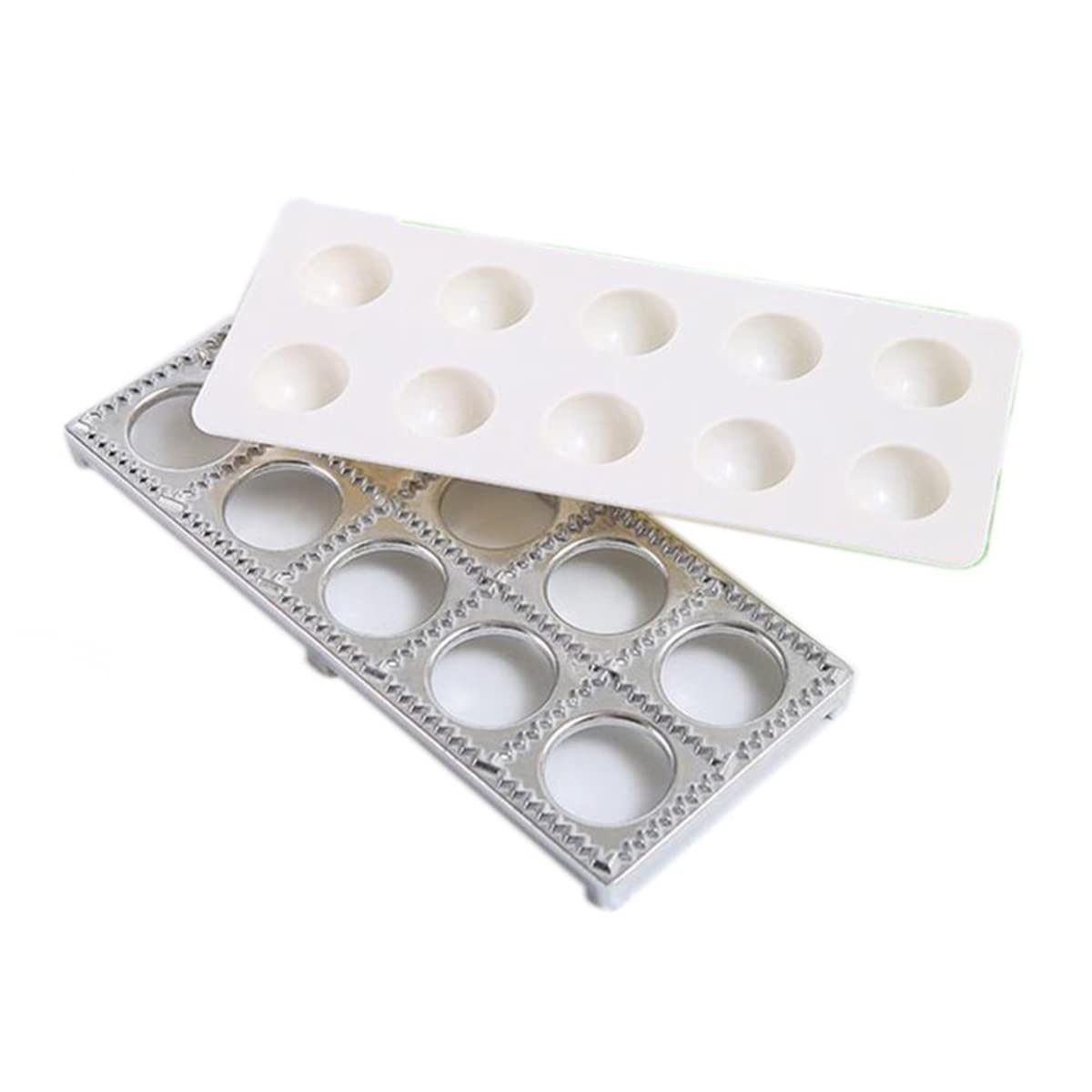 Ycagrain Italian Pasta Mold - Stainless Steel Ravioli Tray with Pin Edges Frame for Perfect Dough Attachment | Professional Homemade Pasta Maker Kit | Ideal for Italian Cuisine, Family Cooking & Restaurant Use