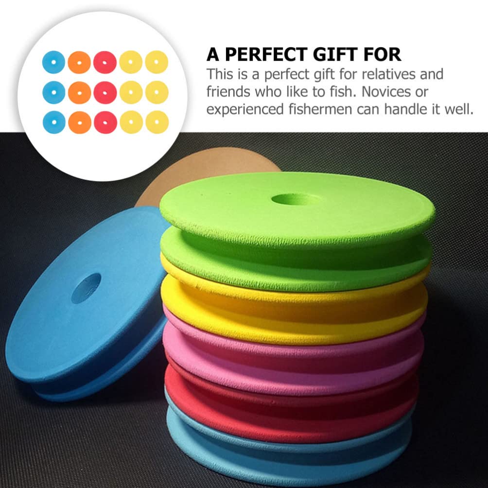 BESPORTBLE 20pcs Fishing Pole Holder & Line Winder - Portable Spool Tool with Sponge Wire Rack for Fly Fishing Gear - Perfect for Shore, Boat, and Ice Fishing Accessories