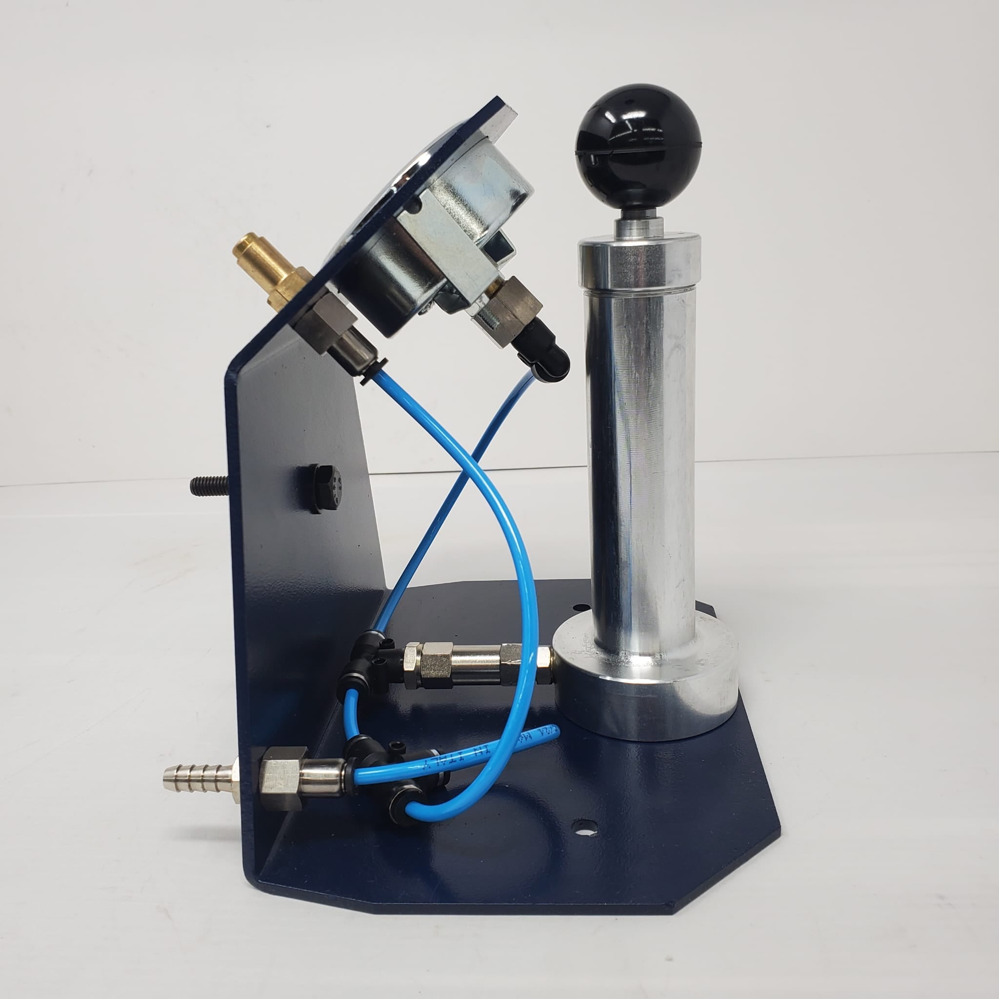 Professional Carb Control Check Pump - High Precision Fuel Pressure Tester for Automotive Diagnostics (Blue) - Perfect for Mechanics, DIY Enthusiasts & Car Maintenance