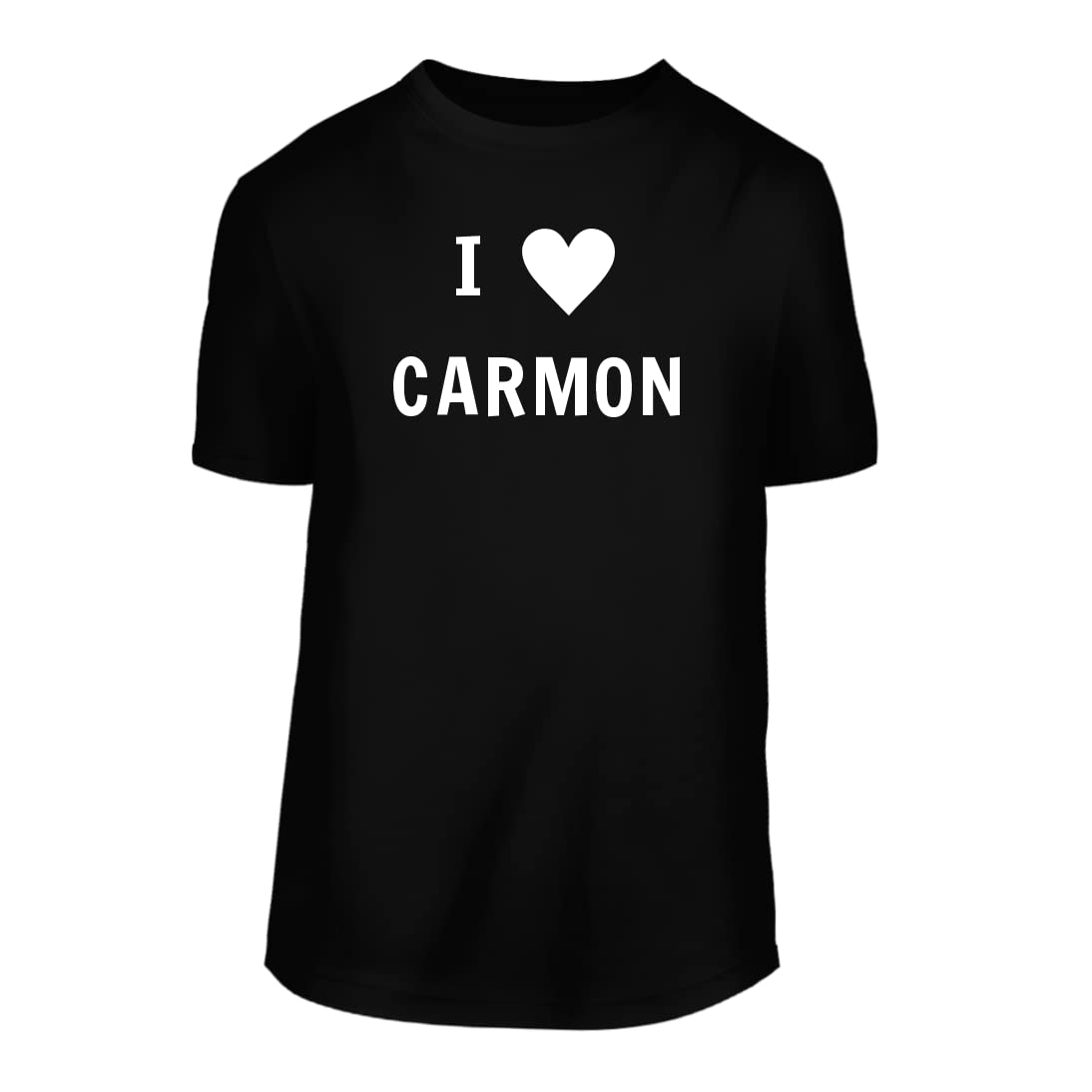 Men's Short Sleeve T-Shirt with 'I Heart Love Carmon' Print - Comfortable Casual Tee for Everyday Wear, Dating & Gifts