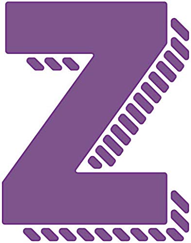 Crafters Companion Gemini Metal Cutting Dies - Expressions Shadow Alphabet Z - Silver Die Cut Letters for Scrapbooking, Card Making & DIY Crafts - One Size US